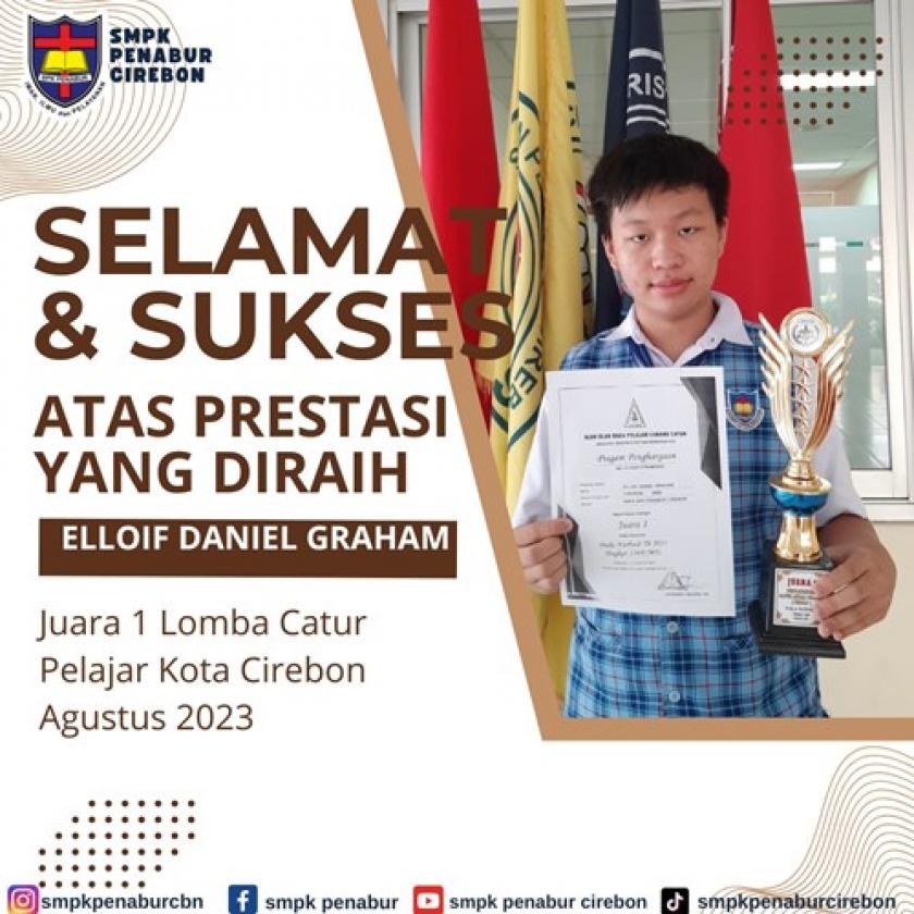 Juara 1 Lomba Catur Pelajar Kota Cirebon 2023
